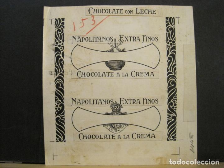 Otros Art&iacute;culos de Coleccionismo en Papel: CHOCOLATE CON LECHE,A LA CREMA Y NAPOLITANOS EXTRA FINOS-ORIGINAL PUBLICIDAD-VER FOTOS-(K-7979)
