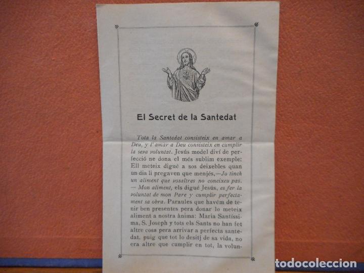 Otros art&iacute;culos de coleccionismo en papel: EL SECRET DE LA SANTEDAT. - Foto 1