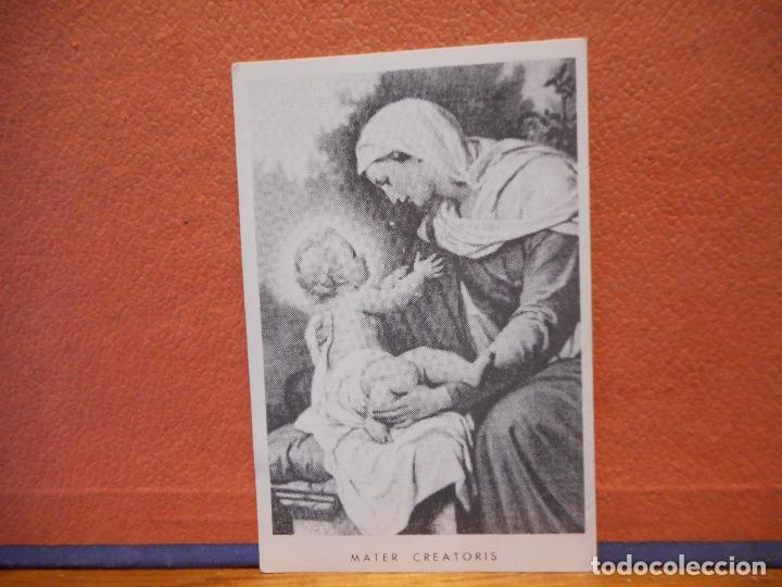 Otros art&iacute;culos de coleccionismo en papel: VIRGEN Y EL NI&Ntilde;O. MATER CREATORIS. - Foto 1