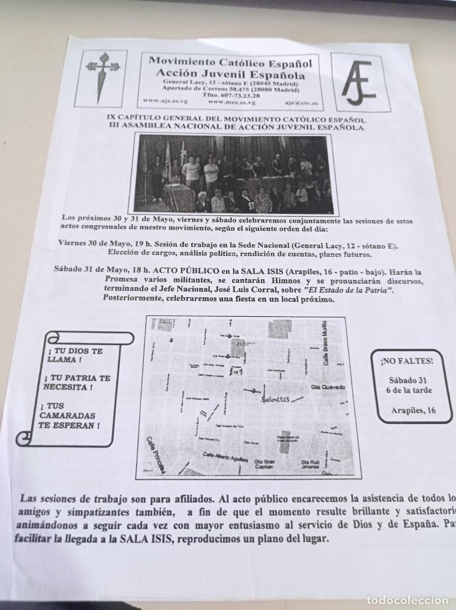 Otros art&iacute;culos de coleccionismo en papel: HOJA EL PATRIOTA ( ACCI&Oacute;N JUVENIL ESPA&Ntilde;OLA) N&ordm; 2. MAYO 2003 REF UR MES 7