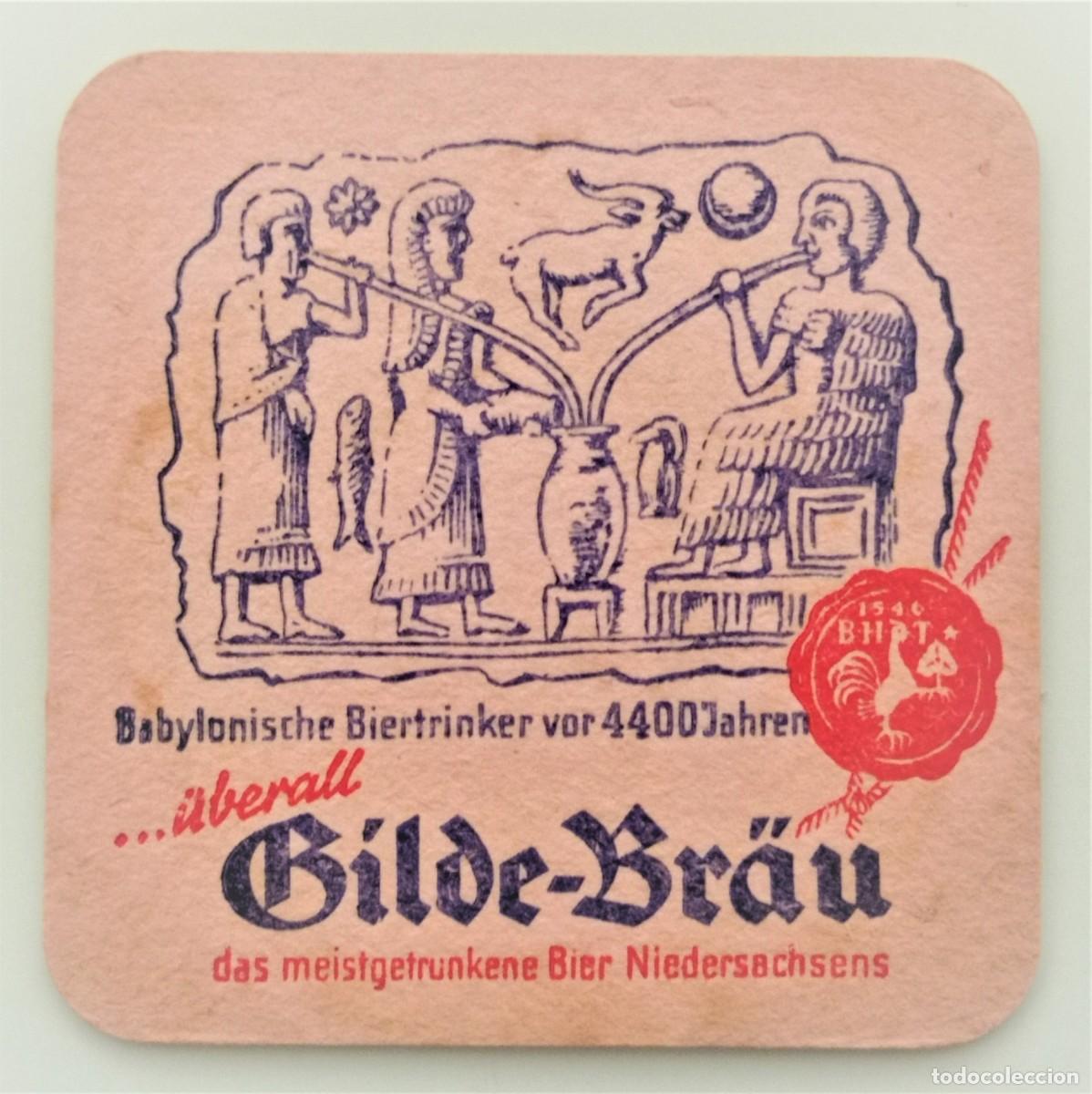 Collectionnisme Papier divers: ANTIGUO POSAVASOS. CERVEZA GILDE (ALEMANIA)