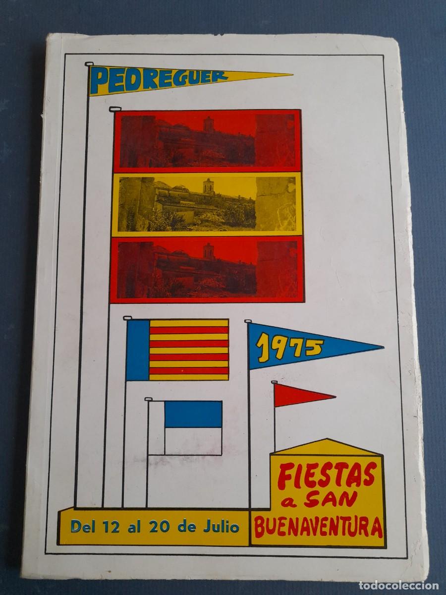 Otros Art&iacute;culos de Coleccionismo en Papel: Programa fiestas: Pedreguer, fiestas a san buenaventura (alicante) 1975