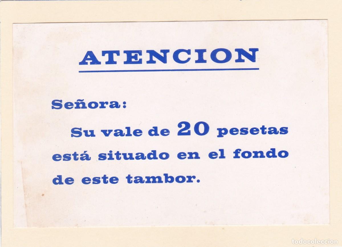 Otros Art&iacute;culos de Coleccionismo en Papel: VALE 20 PESETAS TAMBOR DETERGENTE