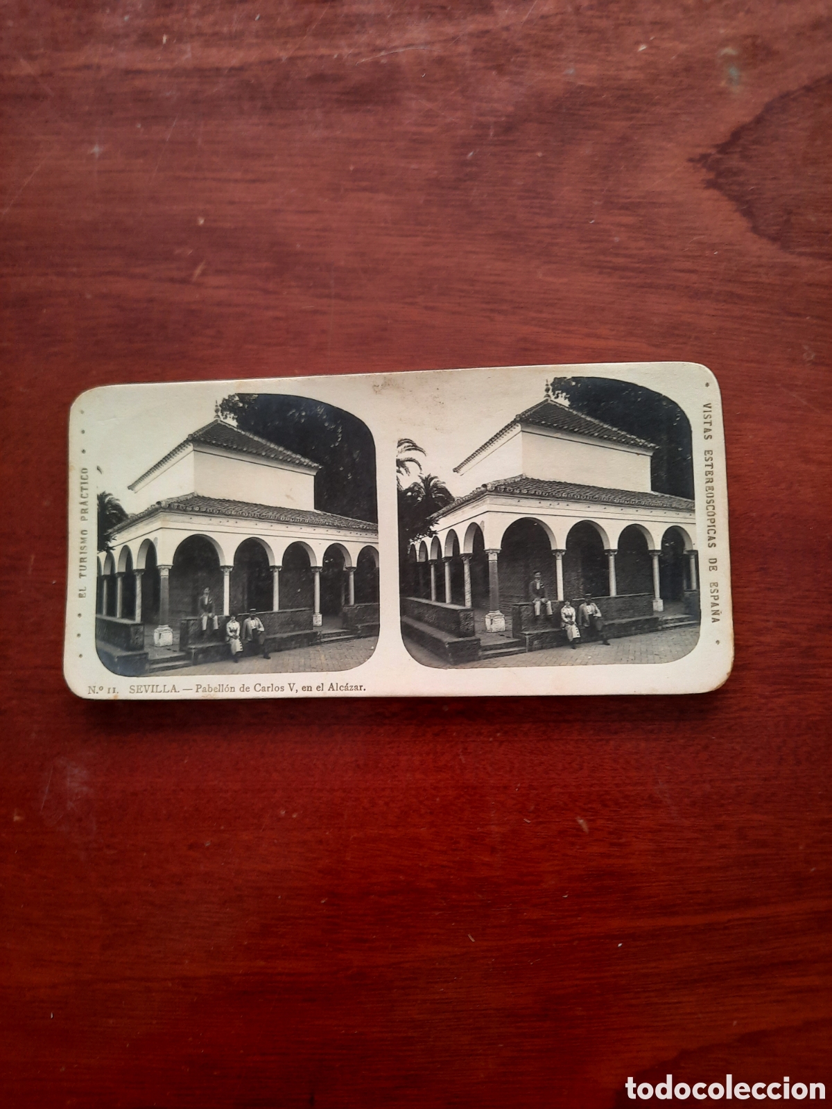 Otros Art&iacute;culos de Coleccionismo en Papel: Vistas Estereosc&oacute;picas de Espa&ntilde;a n&uacute;mero 11 Sevilla Pabell&oacute;n de Carlos V en el Alc&aacute;zar