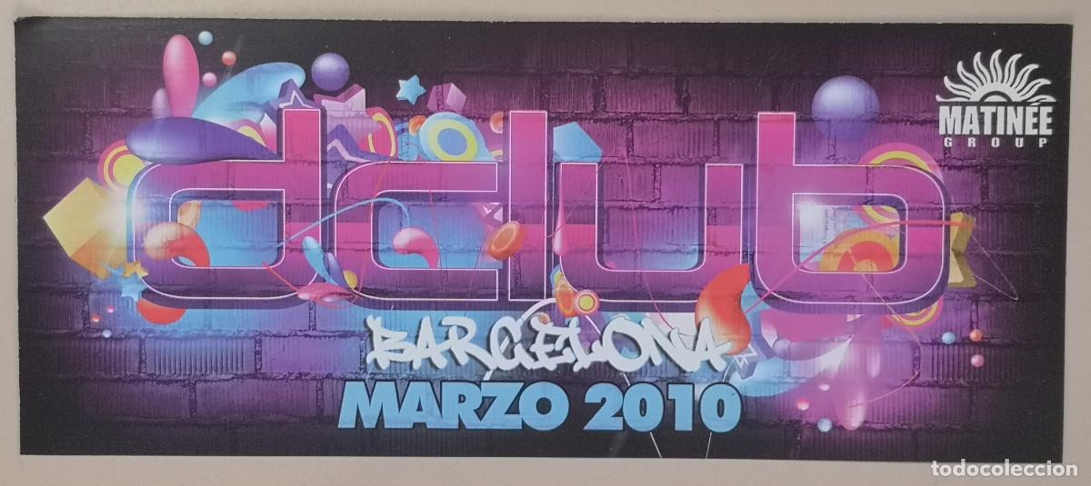Otros art&iacute;culos de coleccionismo en papel: FLYER - MATINEE GROUP - DCLUB BARCELONA MARZO 2010