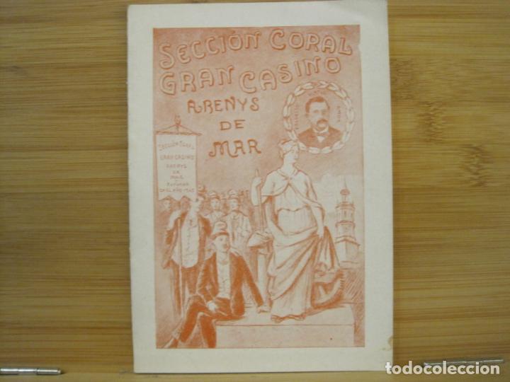 Sammelleidenschaft Andere Papierartikel: ARENYS DE MAR-GRAN CASINO-SECCION CORAL-A&Ntilde;O 1958-VER FOTOS-(K-8217)