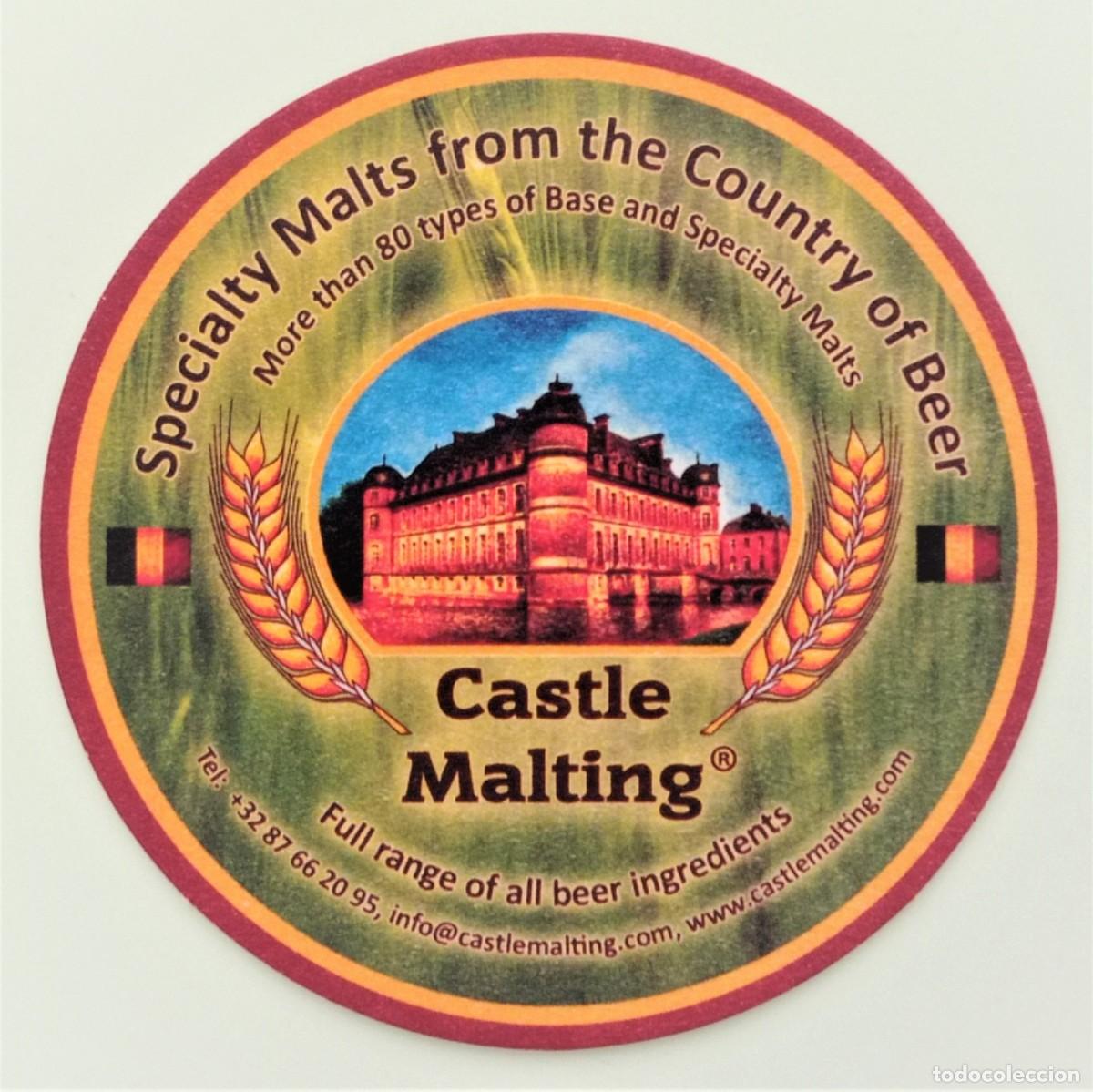 Otros Art&iacute;culos de Coleccionismo en Papel: POSAVASOS MALTAS DE CASTLE MALTING (B&Eacute;LGICA)