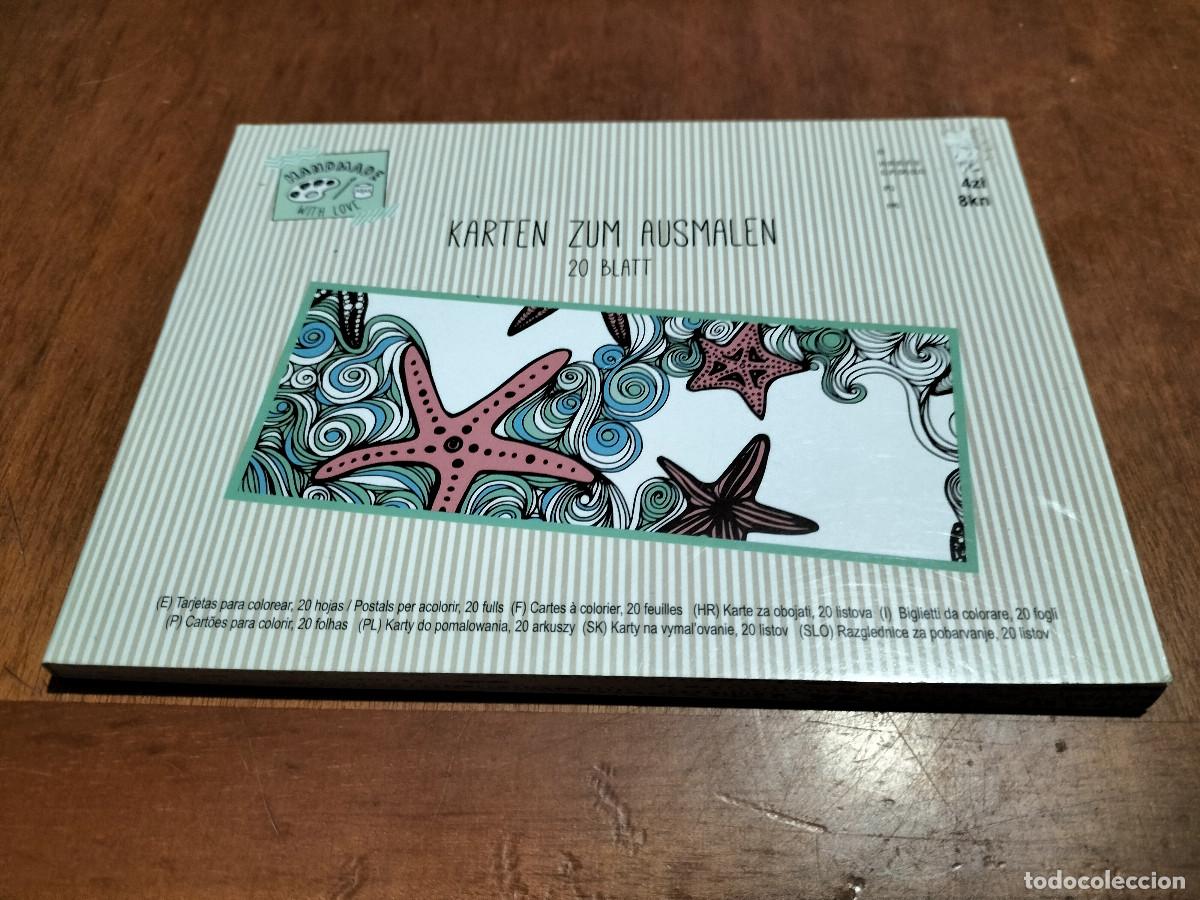 Sammelleidenschaft Andere Papierartikel: KARTEN ZUM AUSMALEN. 20 BLATT. CUADERNO DE PEQUE&Ntilde;O TAMA&Ntilde;O PARA PINTAR. BUEN ESTADO. C-2