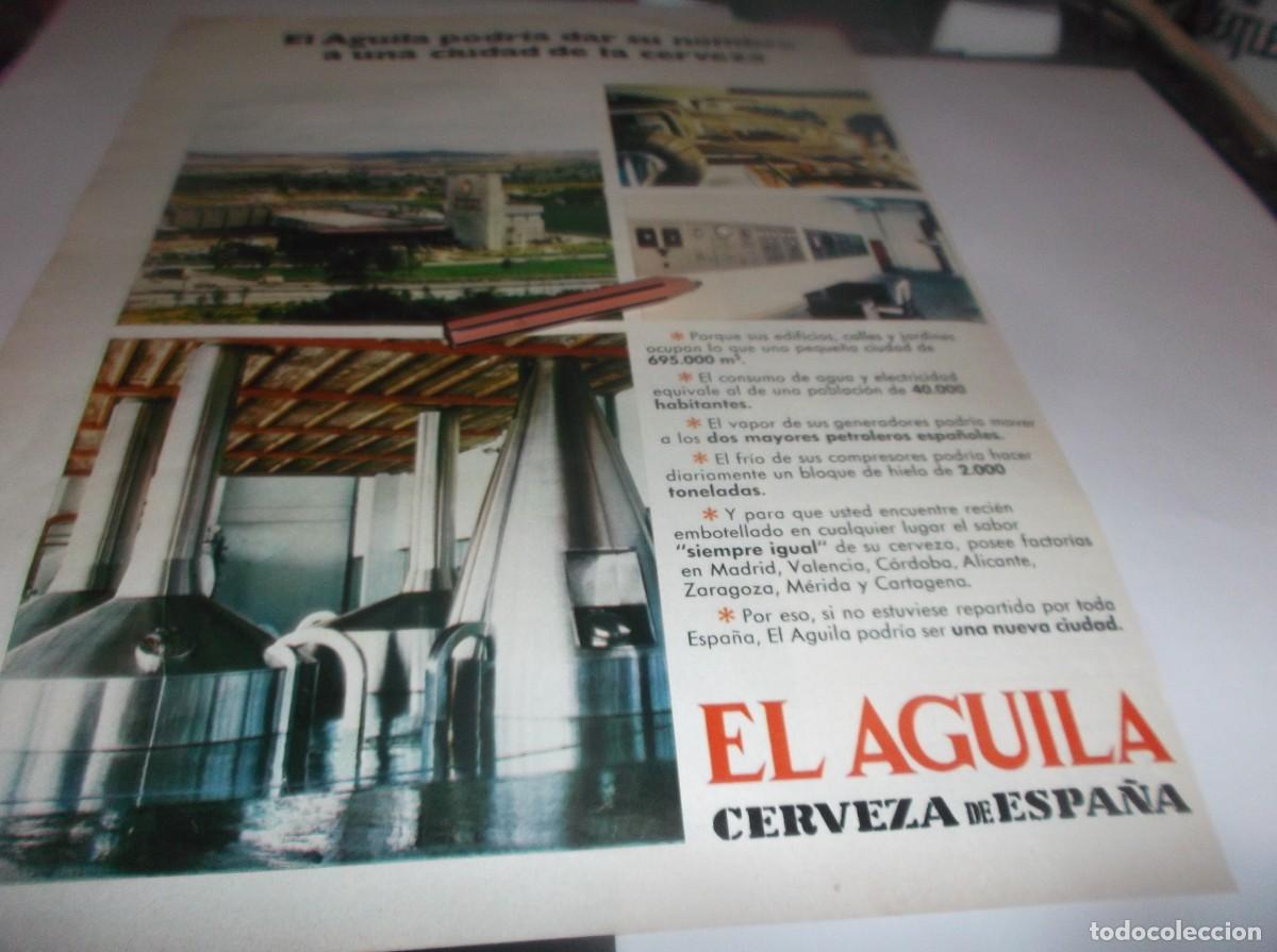Altri oggetti di carta: RECORTE PUBLICIDAD 1972.- CERVEZA EL AGUILA