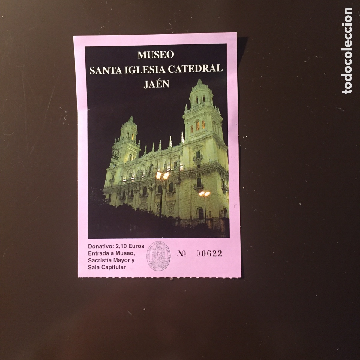 Otros Art&iacute;culos de Coleccionismo en Papel: ENTRADA MUSEO SANTA IGLESIA CATEDRAL JAEN.