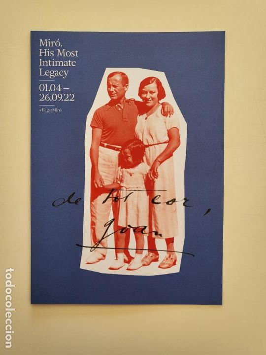 Otros Art&iacute;culos de Coleccionismo en Papel: FUNDACI&Oacute;N JOAN MIR&Oacute; FLYER EXPOSICI&Oacute;N HIS MOST INTIMATE LEGACY (ENGLISH)