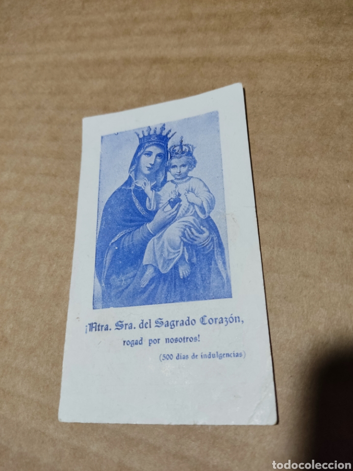 Otros art&iacute;culos de coleccionismo en papel: Estampa religiosa Ntra Sra del sagrado coraz&oacute;n