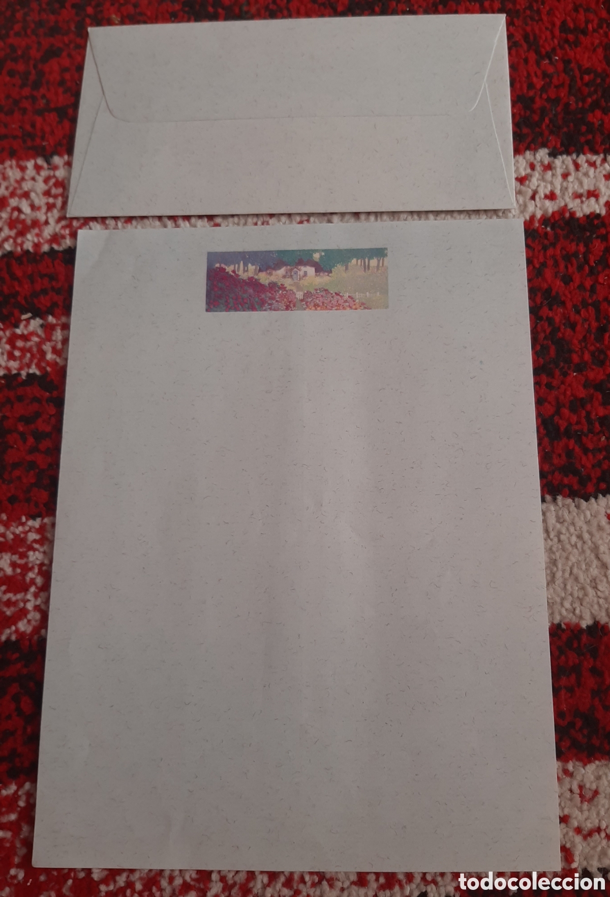 Sammelleidenschaft Andere Papierartikel: CONJUNTO HOJA CAMBIO CON SOBRE PAISAJE BOSQUE COMPRA MINIMA 5&euro;