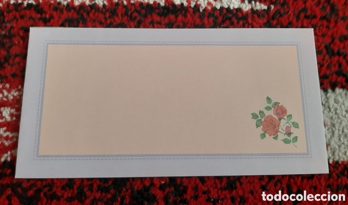 Sammelleidenschaft Andere Papierartikel: SOBRE CAMBIO FLORES COMPRA MINIMA 5&euro;