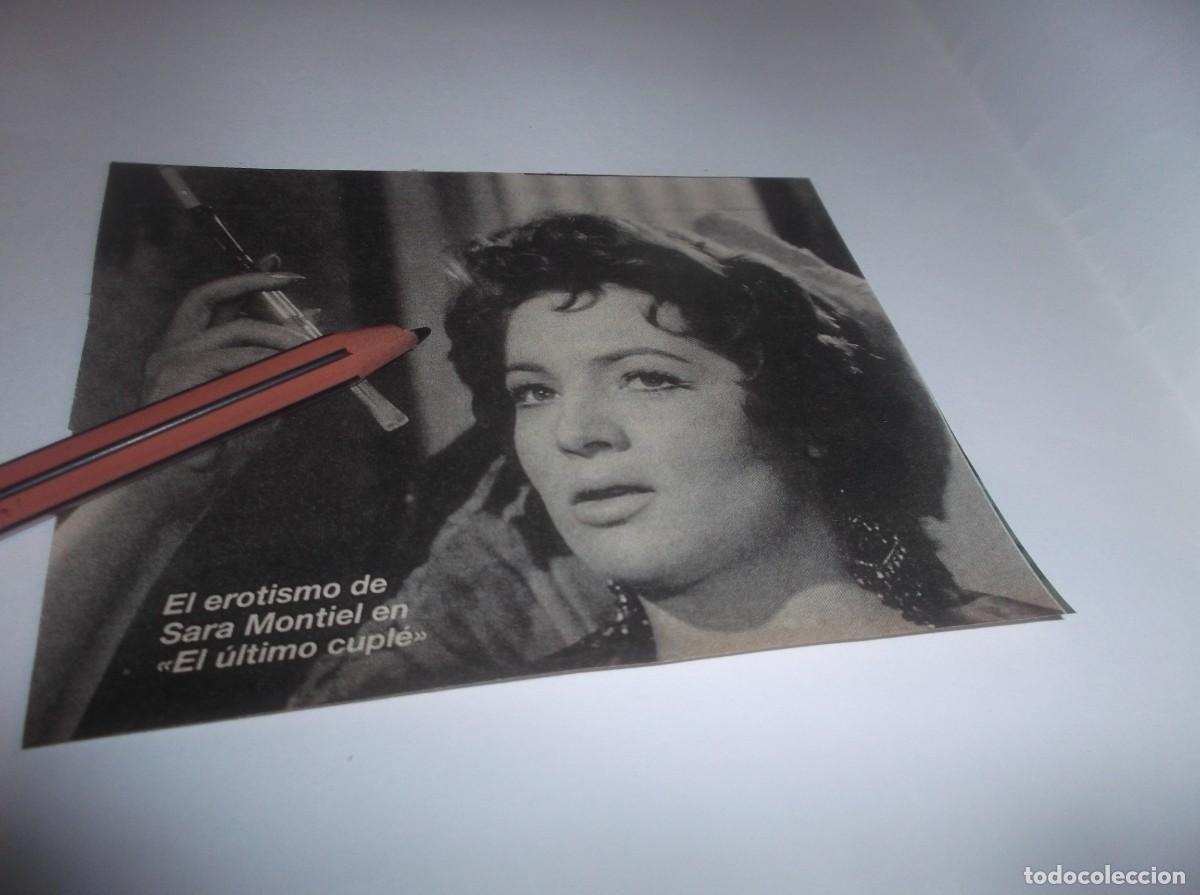 Otros Art&iacute;culos de Coleccionismo en Papel: RECORTE A&Ntilde;O 1995 - SARA MONTIEL , EL EROTISMO EN EL &Uacute;LTIMO CUPL&Eacute;