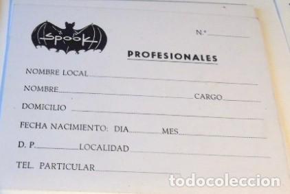 Sammelleidenschaft Andere Papierartikel: SPOOK FACTORY DISCOTECA A&Ntilde;OS 80-90 FICHA DONDE SE TOMABAN LOS DATOS PARA OTORGAR LOS V.I.P.S.