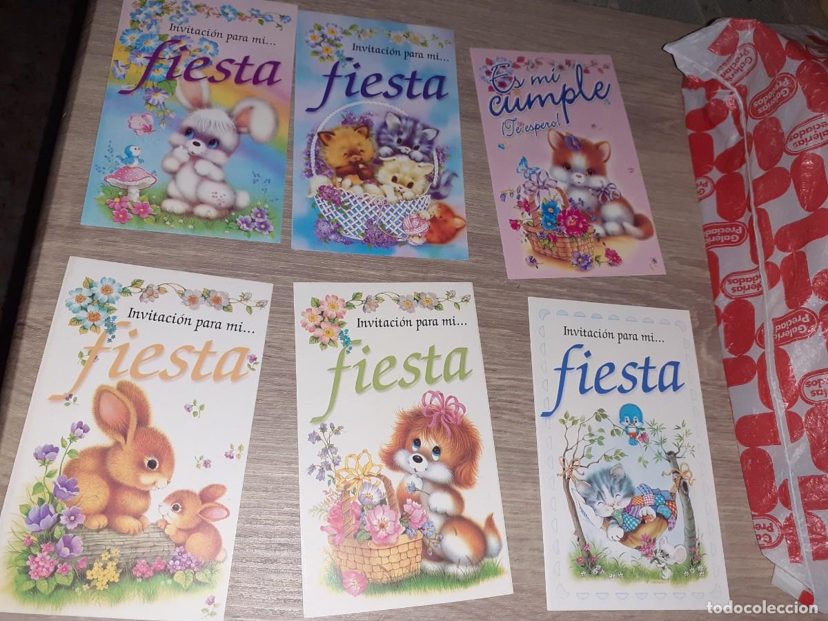 Otros Art&iacute;culos de Coleccionismo en Papel: seis invitaciones dipticas para fiestas infantiles