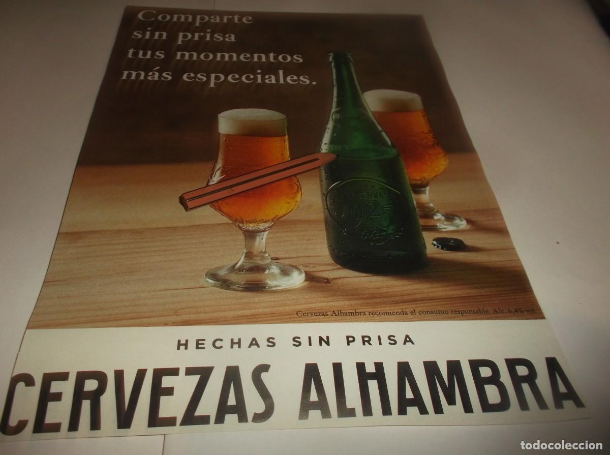 Otros Art&iacute;culos de Coleccionismo en Papel: RECORTE PUBLICIDAD A&Ntilde;O 2022 .- CERVEZA ALHAMBRA - HECHA SIN PRISA