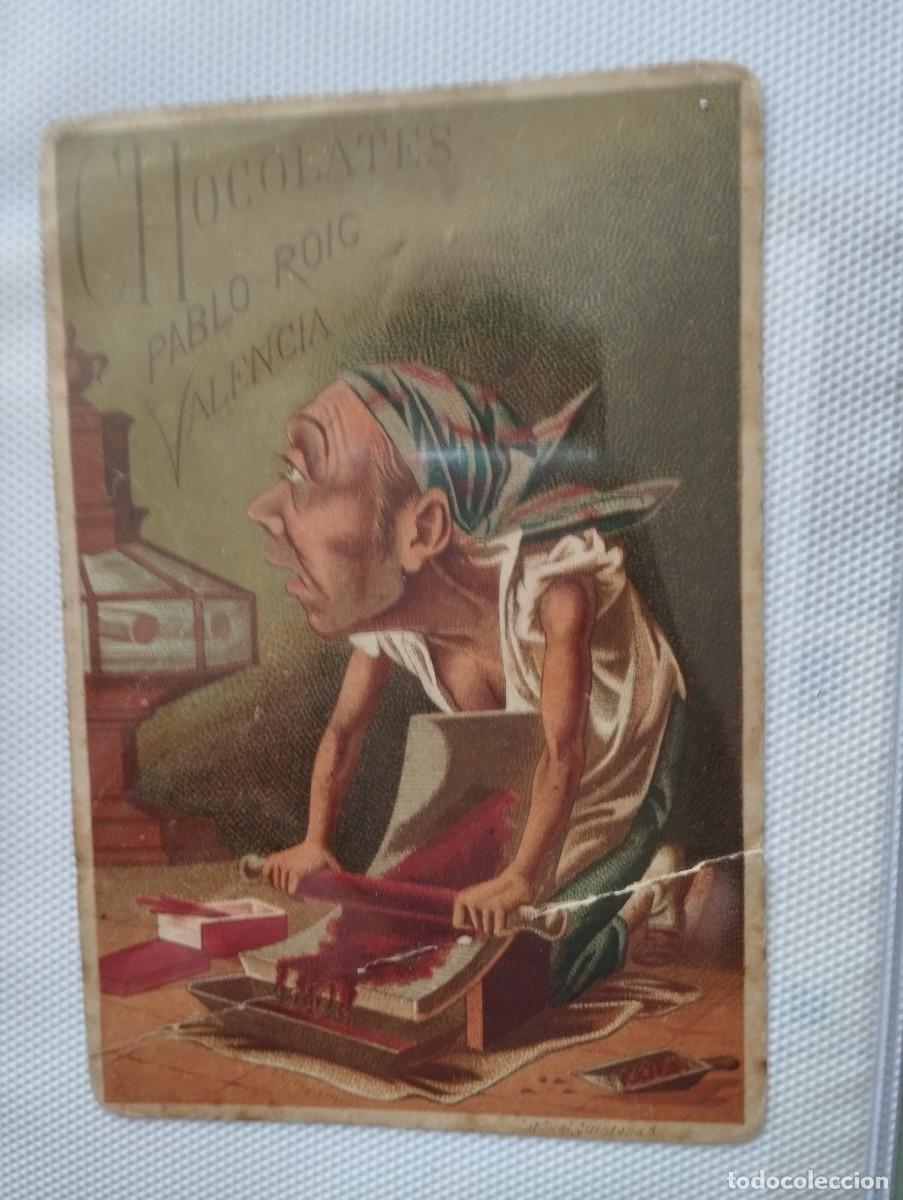 Otros art&iacute;culos de coleccionismo en papel: TARJETA CHOCOLATES PABLO ROIG VALENCIA