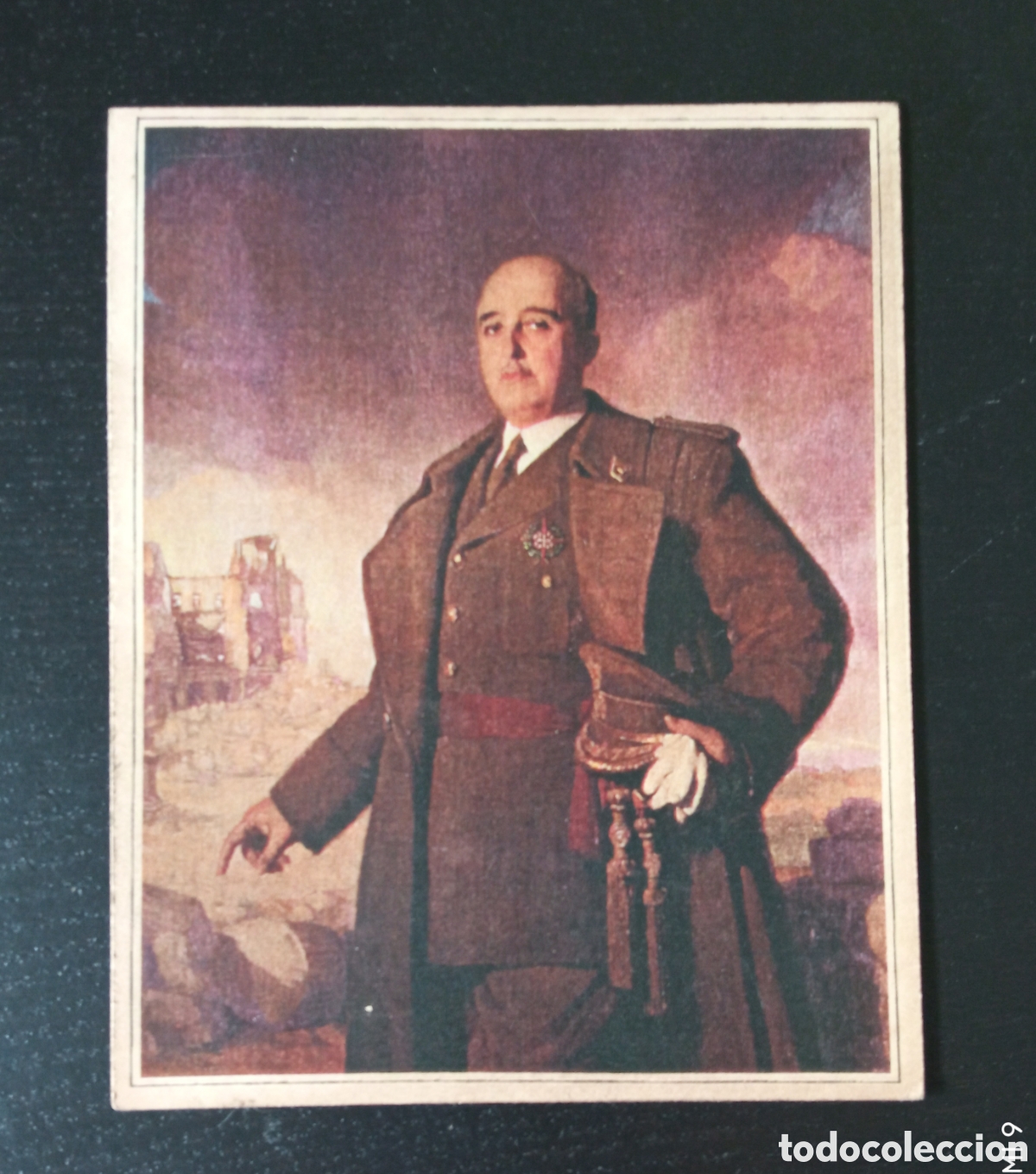 Otros art&iacute;culos de coleccionismo en papel: ANTIGUA TARJETA, FOTOGRAF&Iacute;A GENERAL FRANCISCO FRANCO. ORIGINAL DE &Eacute;POCA