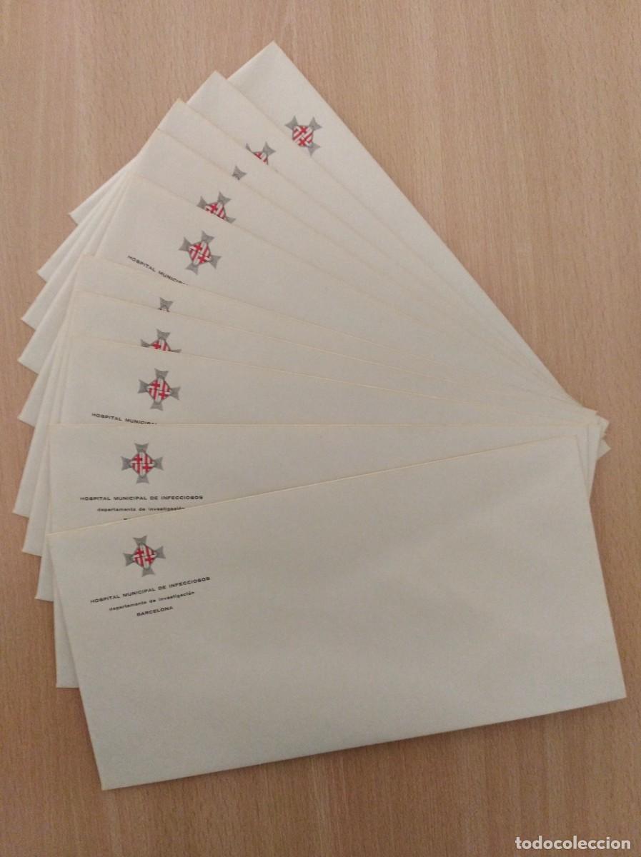 Sammelleidenschaft Andere Papierartikel: 10 SOBRES DEL HOSPITAL MUNICIPAL DE INFECCIOSOS DE BARCELONA
