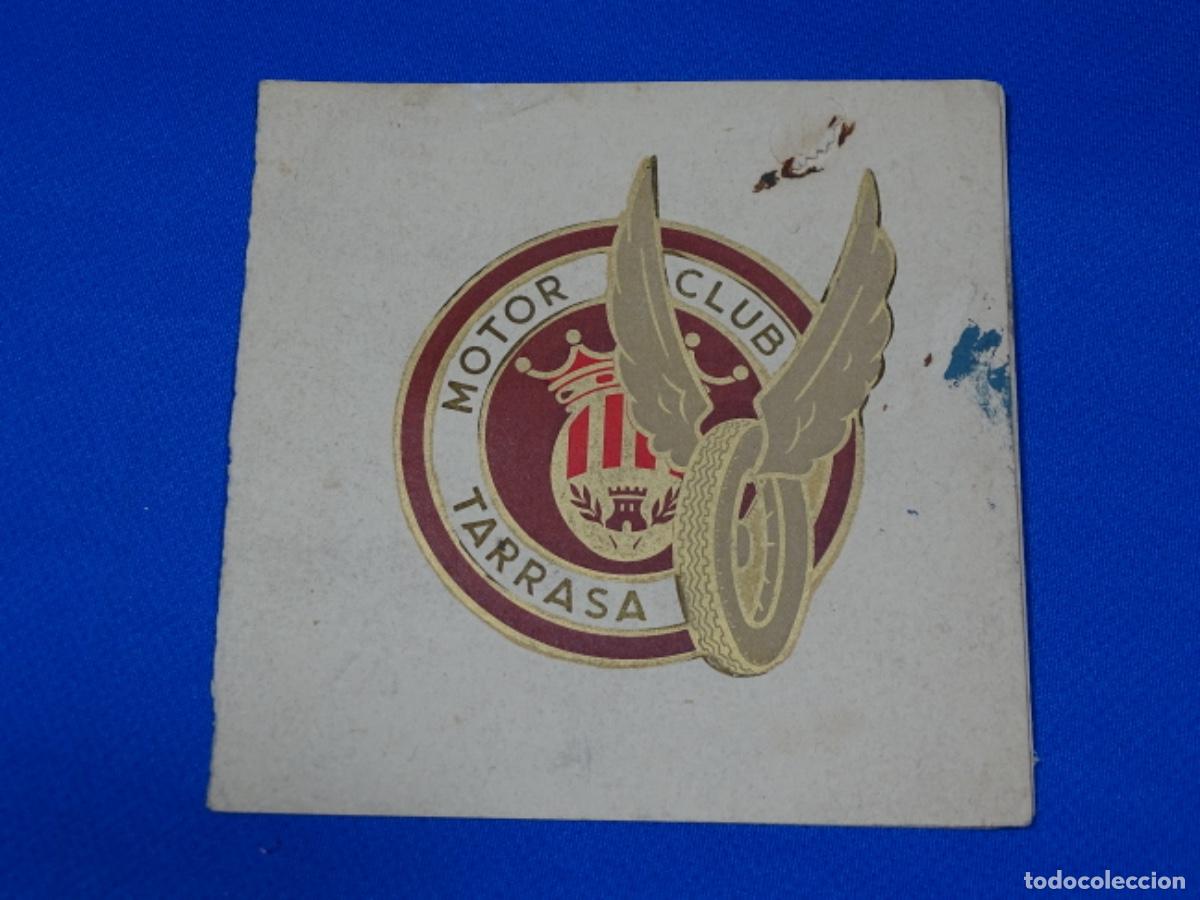 Otros Art&iacute;culos de Coleccionismo en Papel: ESCUDO LOGOTIPO DEL MOTOR CLUB TERRASSA. 12.5 x 12.5 CM.