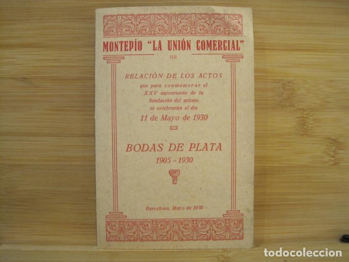 Sammelleidenschaft Andere Papierartikel: BARCELONA-MONTEPIO LA UNION COMERCIAL-BODAS DE PLATA-MAYO 1930-VER FOTOS-(K-8375)