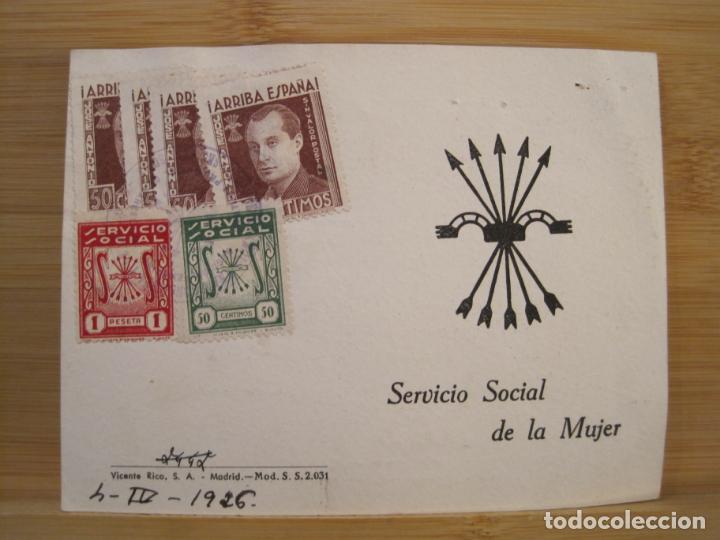 Sammelleidenschaft Andere Papierartikel: SERVICIO SOCIAL DE LA MUJER-F.E.T. Y DE LAS J.O.N.S.-A&Ntilde;O 1951-VER FOTOS-(K-8383)