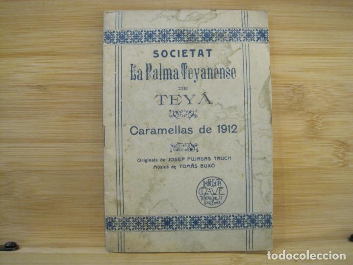 Sammelleidenschaft Andere Papierartikel: TEIA-SOCIETAT LA PALMA TEYANENSE DE TEYA-CARAMELLAS DE 1912-VER FOTOS-(K-8386)