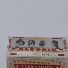 Otros Artículos de Coleccionismo en Papel: PAPEL DE FUMAR ALEGRIA . SOBRINOS DE ABAD SANTOJA . ALCOY