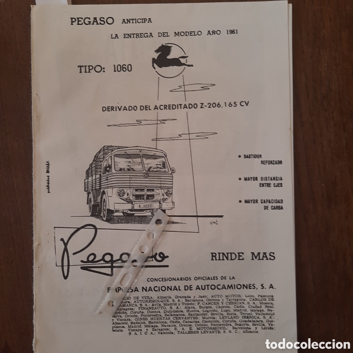 Paper Collecting Others: Publicidad camion pegaso 1060 de 1960