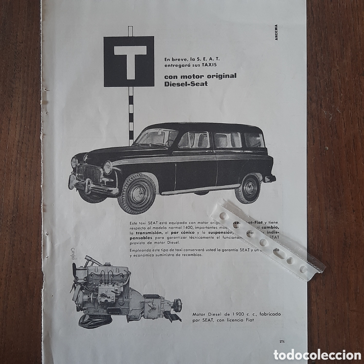 Paper Collecting Others: Publicidad automovil seat 1400