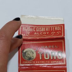 Otros Artículos de Coleccionismo en Papel: LIBRITO PAPEL DE FUMAR TORO . HIJO DE GISBERT TEROL . ALCOY