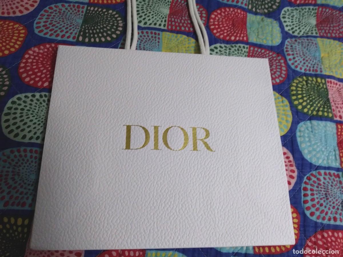 Otros Art&iacute;culos de Coleccionismo en Papel: Bolsa de papel con cord&oacute;n blanco de DIOR - ORIGINAL -