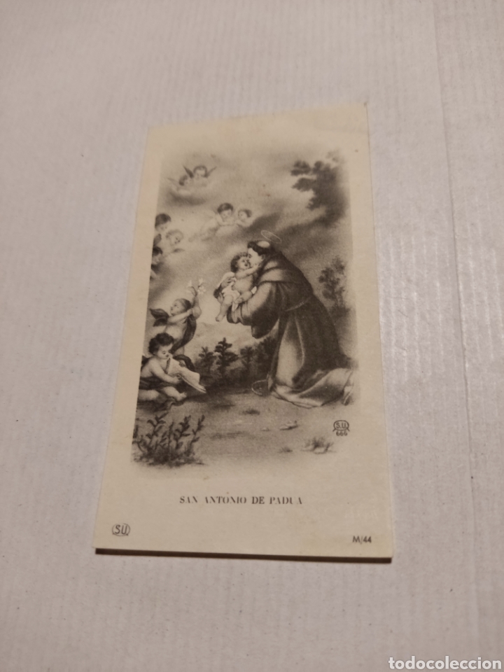 Otros Art&iacute;culos de Coleccionismo en Papel: Estampa religiosa antigua San Antonio de Padua
