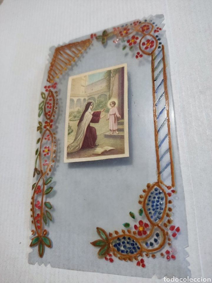 Otros art&iacute;culos de coleccionismo en papel: Estampa religiosa antigua virgen ni&ntilde;o Jes&uacute;s
