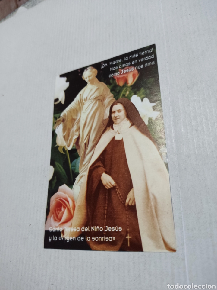 Otros art&iacute;culos de coleccionismo en papel: Estampa religiosa Santa Teresita del ni&ntilde;o Jes&uacute;s, alquer&iacute;as del ni&ntilde;o perdido