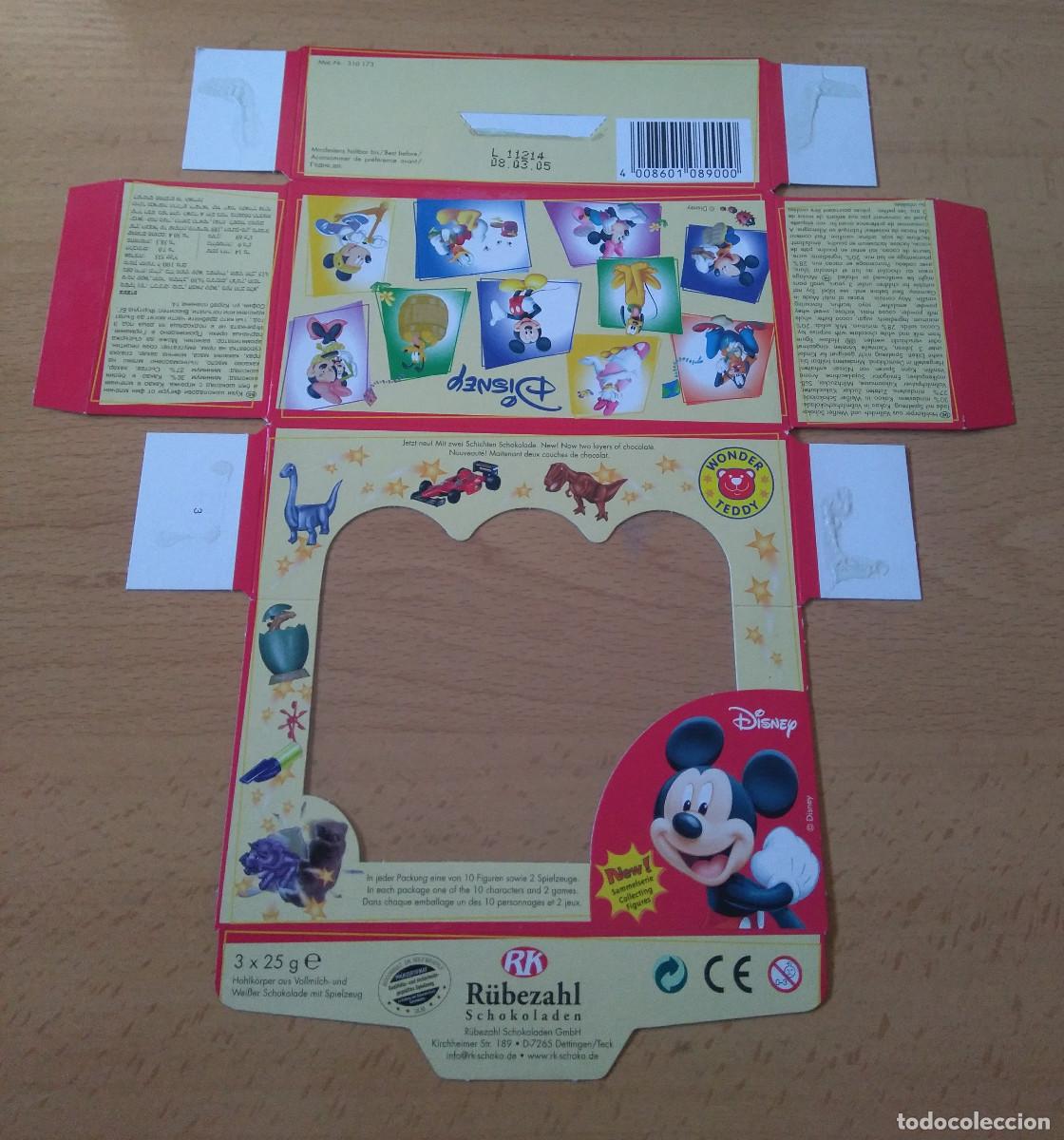 Otros art&iacute;culos de coleccionismo en papel: caja tripack tri pack huevo sorpresa rubezhal mickey carton carrd promocional disney mikey mouse