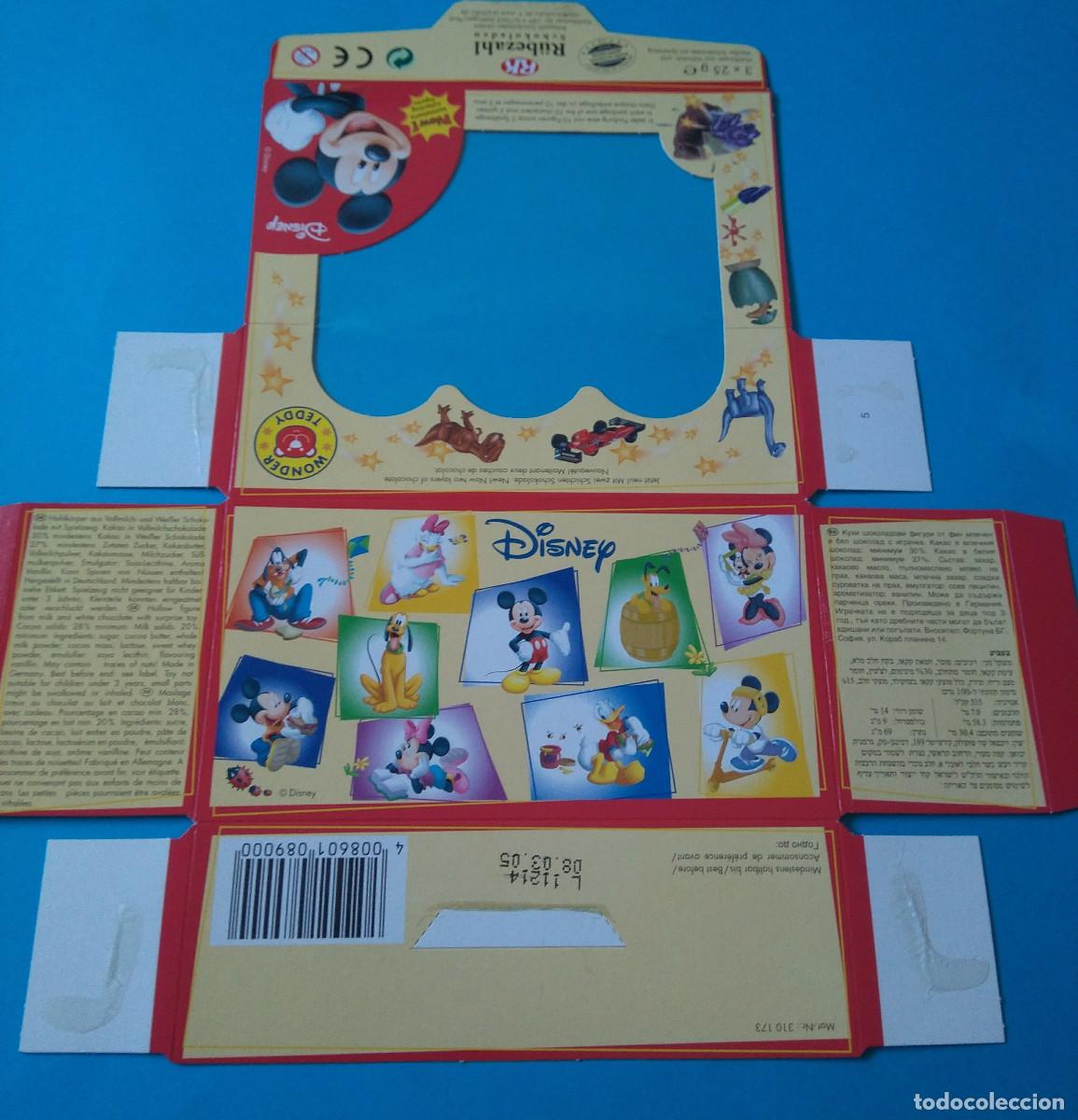 Otros art&iacute;culos de coleccionismo en papel: caja tripack tri pack huevo sorpresa rubezhal mickey carton carrd promocional disney mikey mouse
