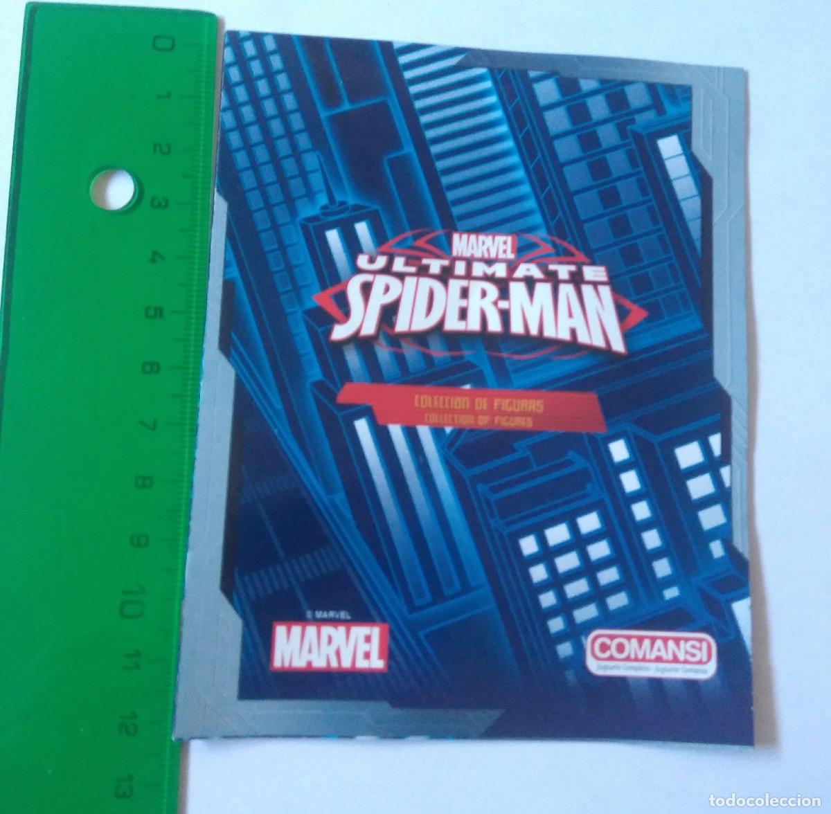 Otros art&iacute;culos de coleccionismo en papel: catalogo promocional desplegable COMANSI SPIDERMAN ULTIMATE de figuras FOLLETO