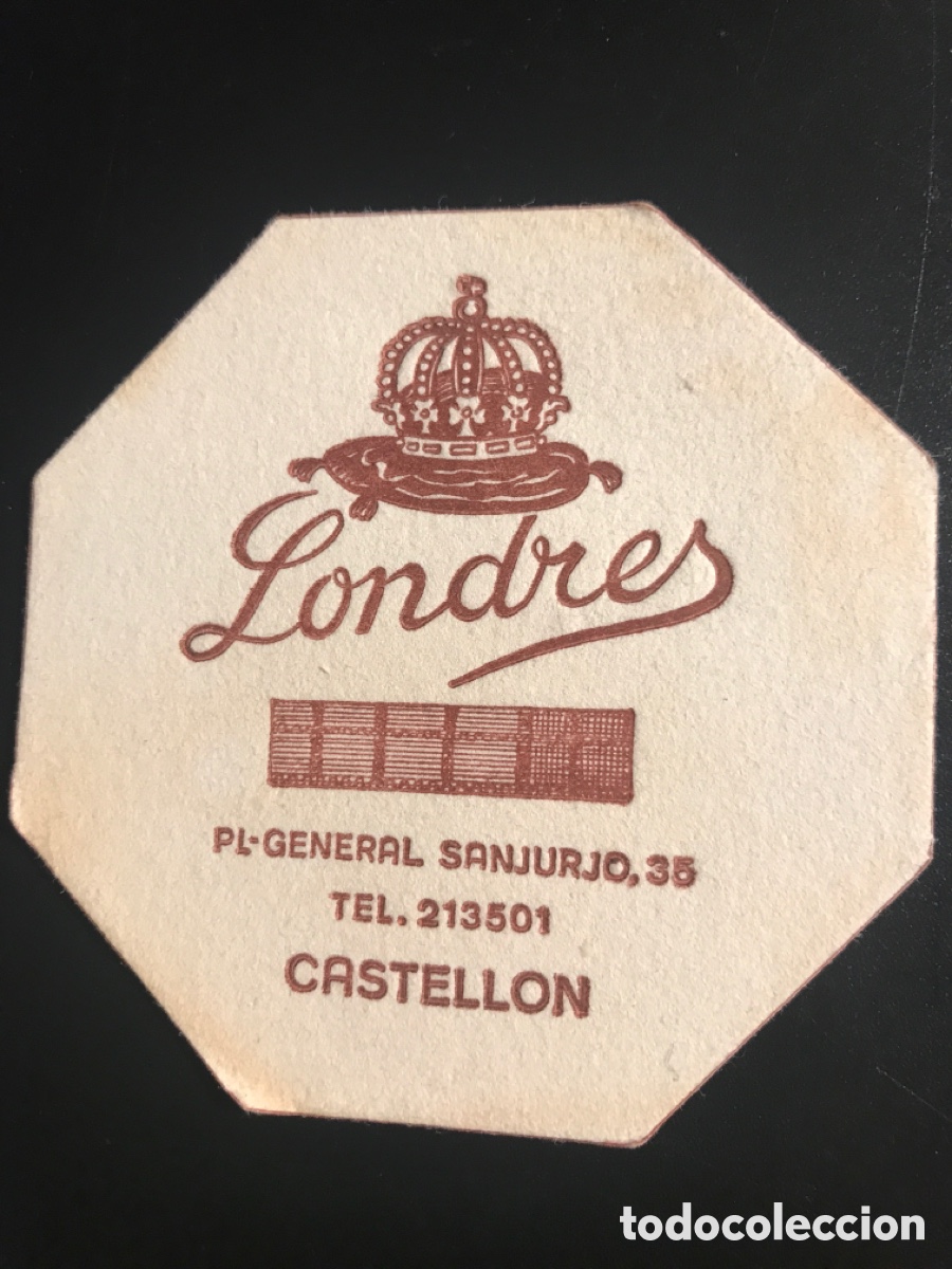 Otros Art&iacute;culos de Coleccionismo en Papel: Posavasos PUB LONDRES (Castellon) caja 2