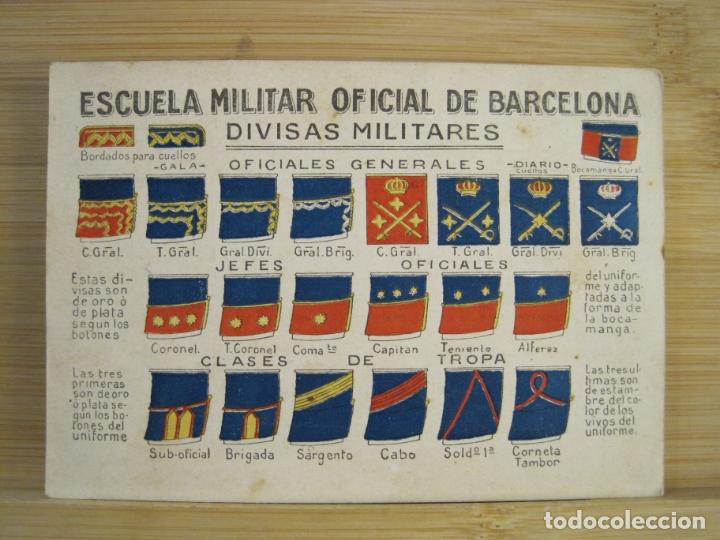 Sammelleidenschaft Andere Papierartikel: BARCELONA-ESCUELA MILITAR OFICIAL DE BARCELONA-DIVISAS MILITARES-VER FOTOS-(99.851)