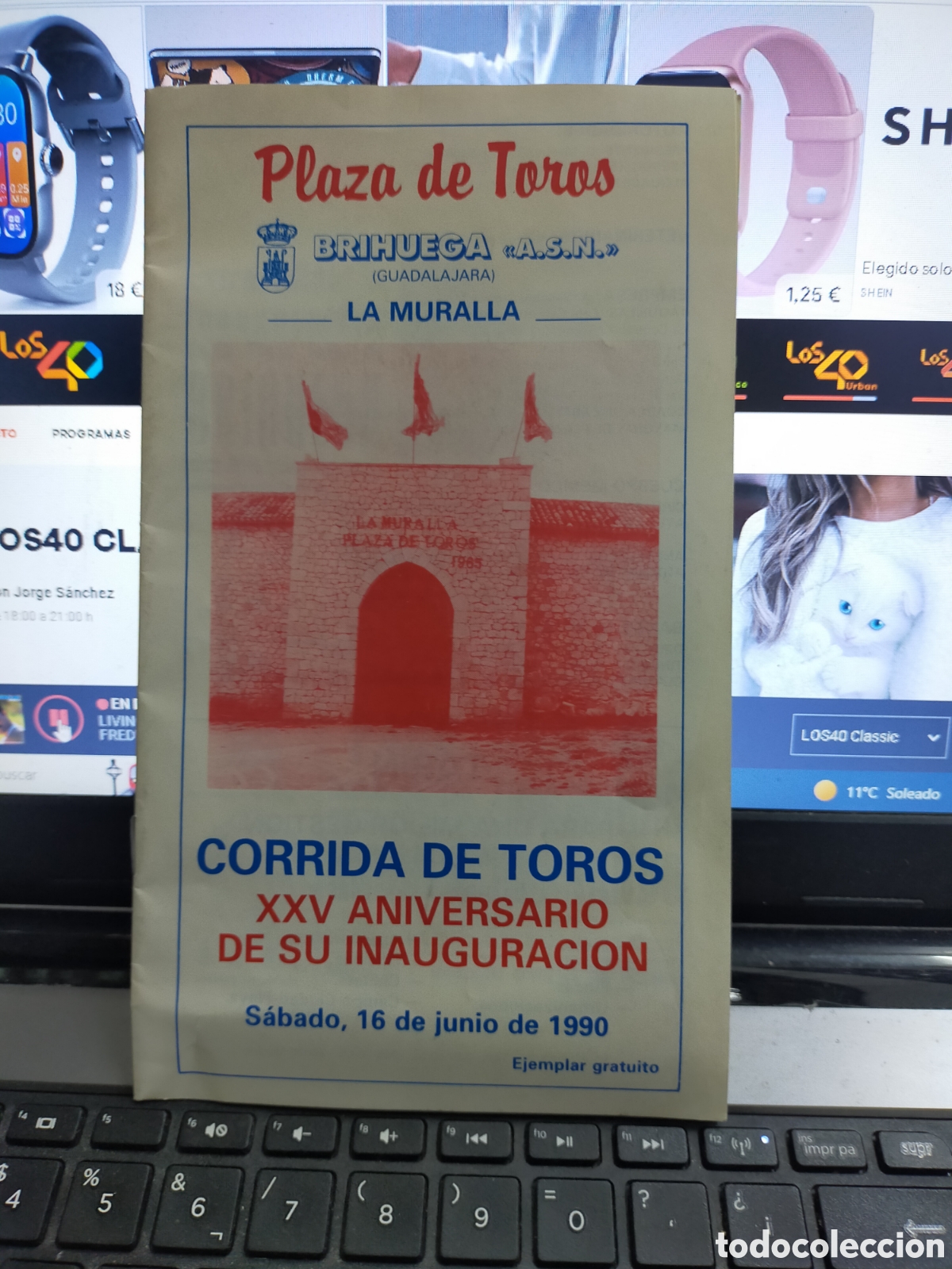 Otros Art&iacute;culos de Coleccionismo en Papel: Programa de mano xxv aniversario inauguraci&oacute;n plaza toros brihuega 1990 robles, Joselito,curro vazqu