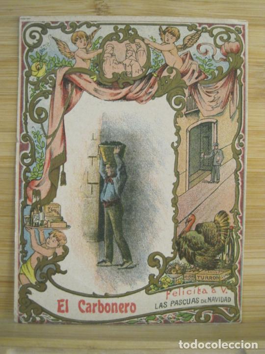 Sammelleidenschaft Andere Papierartikel: EL CARBONERO-FELICITACION ANTIGUA DE NAVIDAD-VER FOTOS-(K-8435)