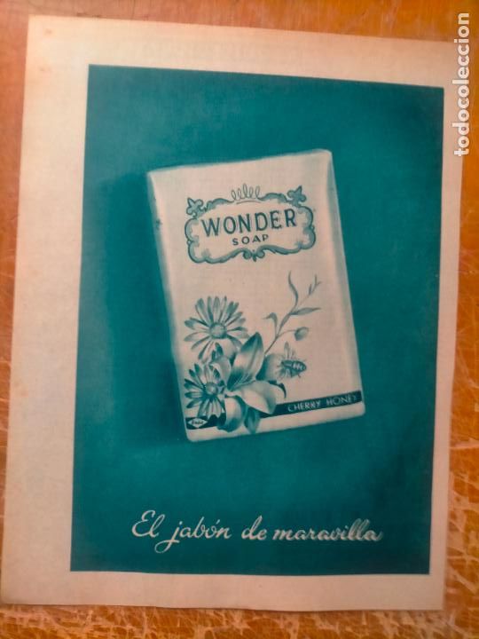 Otros Art&iacute;culos de Coleccionismo en Papel: OFERTA POR LOTES, ANTIGUA HOJA PUBLICIDAD - JABON WONDER SOAP