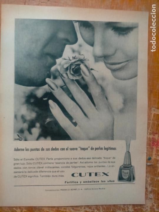 Collectionnisme Papier divers: OFERTA POR LOTES, ANTIGUA HOJA PUBLICIDAD - ESMALTE U&Ntilde;AS CUTEX