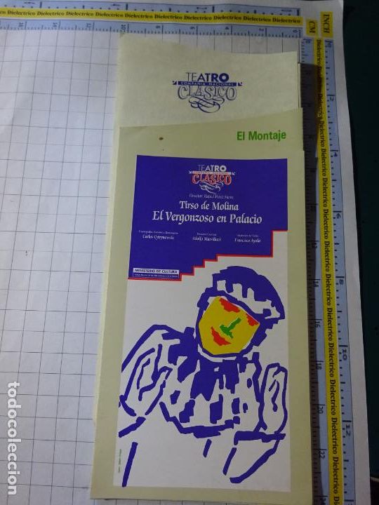 Outros artigos de papel: PROGRAMA DE TEATRO / &Oacute;PERA. 1989 COMPA&Ntilde;&Iacute;A TEATRO CL&Aacute;SICO. TIRSO DE MOLINA VERGONZOSO EN PALACIO 19