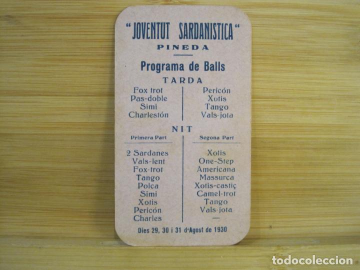 Sammelleidenschaft Andere Papierartikel: PINEDA-JOVENTUT SARDANISTICA-PROGRAMA DE BALLS AGOST 1930-VER FOTOS-(99.938)