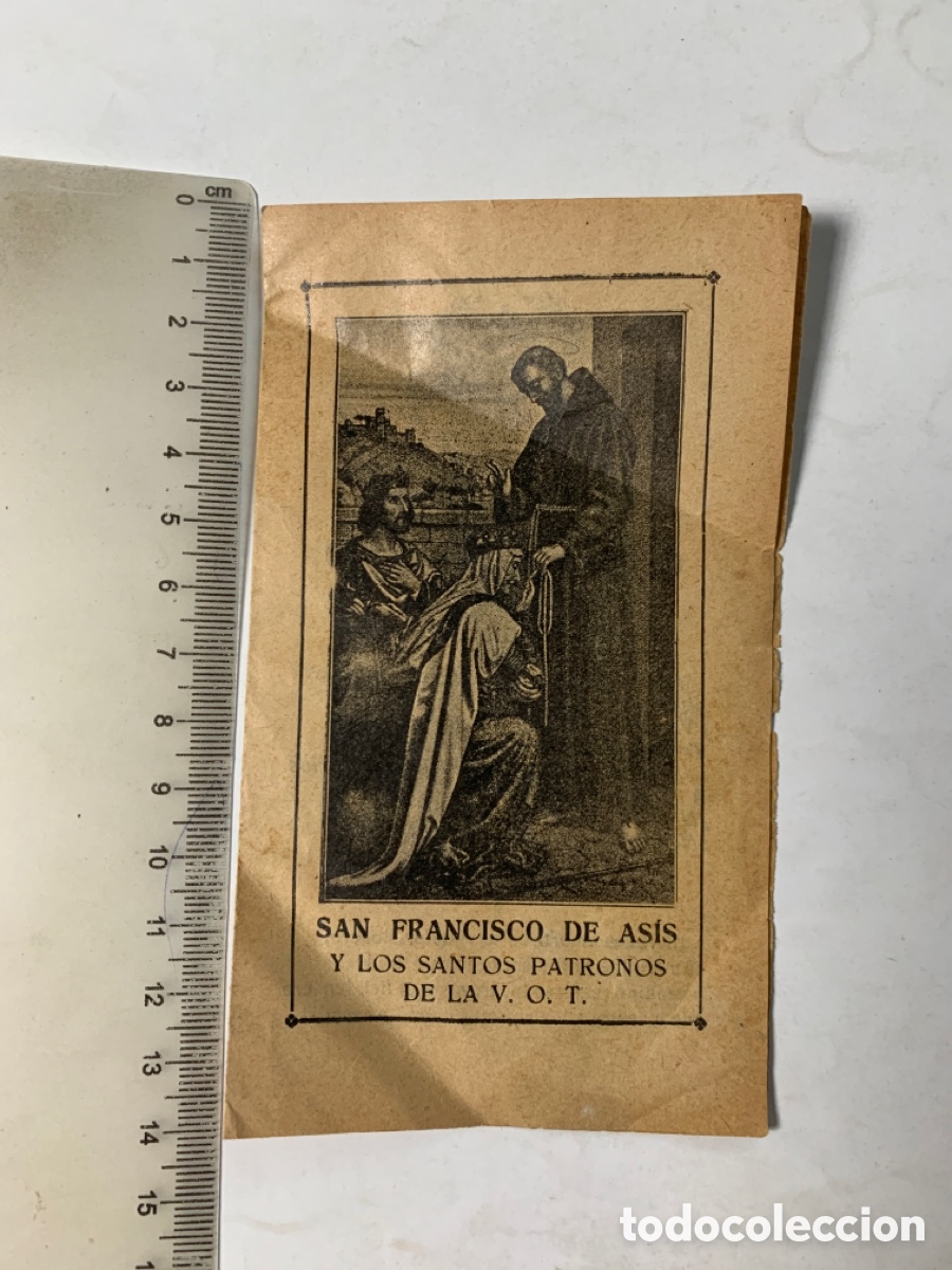 Otros Art&iacute;culos de Coleccionismo en Papel: SAN FRANCISCO DE ASIS Y LOS SANTOS PATRONOS DE LA V.O.T. HIMNO. BENDICI&Oacute;N DE S. FRANCISCO DE ASIS.