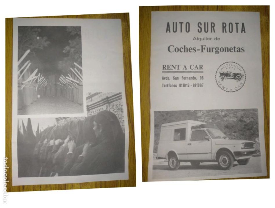 Otros Art&iacute;culos de Coleccionismo en Papel: HOJA INFORMACION GRAFICA A&Ntilde;OS 80s villa de rota cadiz semana santa leer descripcion